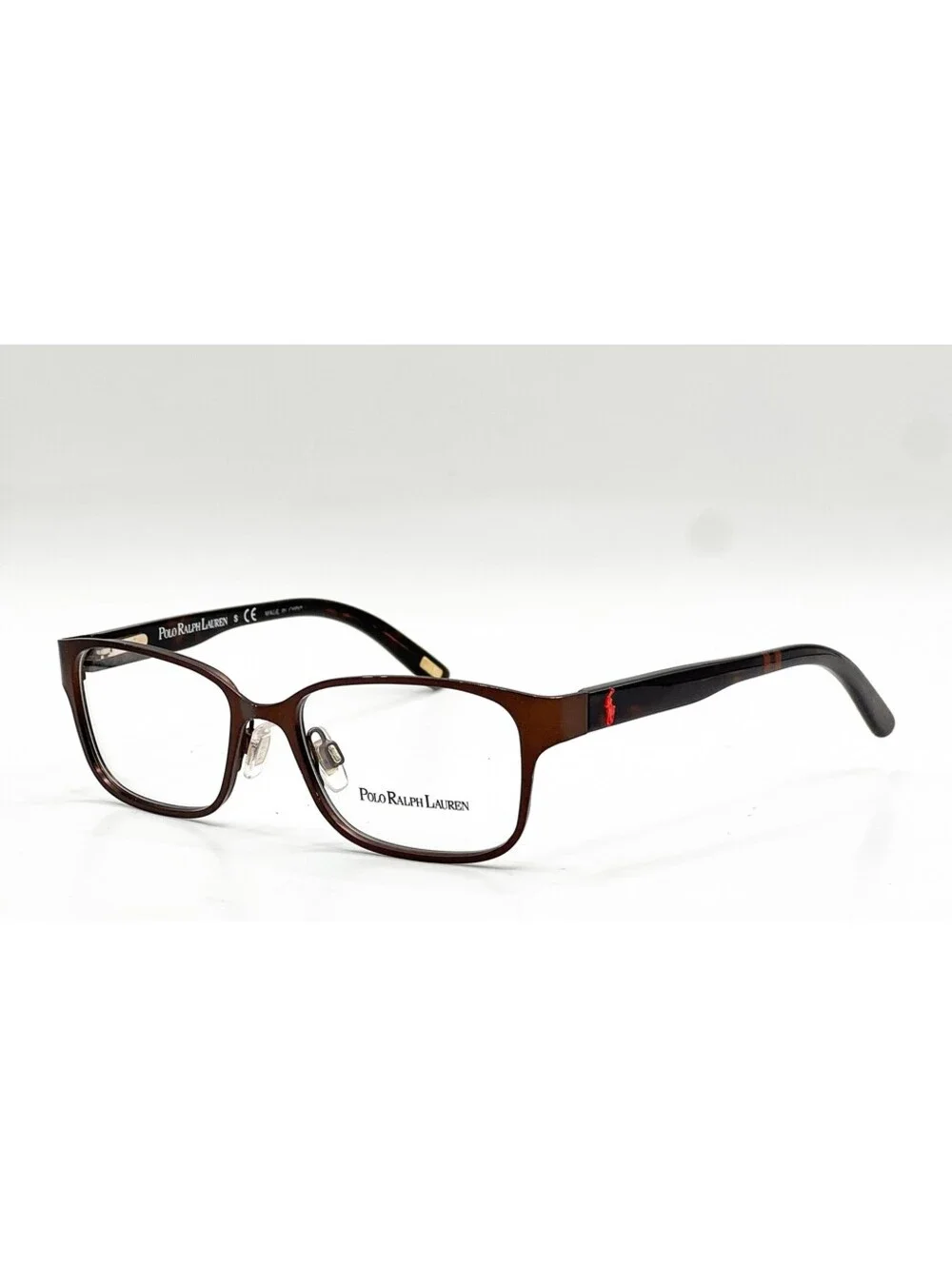 Polo Ralph Lauren 8032 507 Brown Tortoise Rectangle Eyeglass Frames 46-15-125
